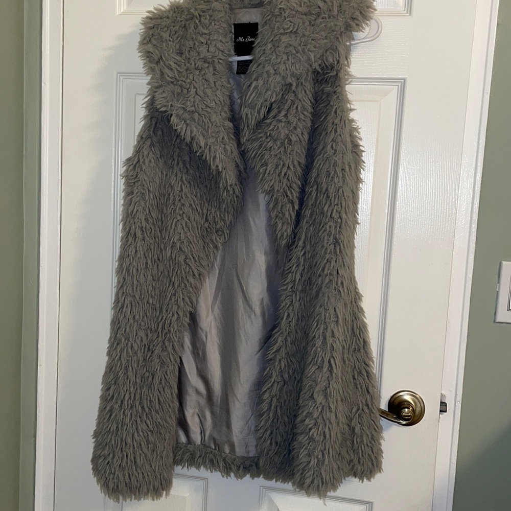Faux fur vest